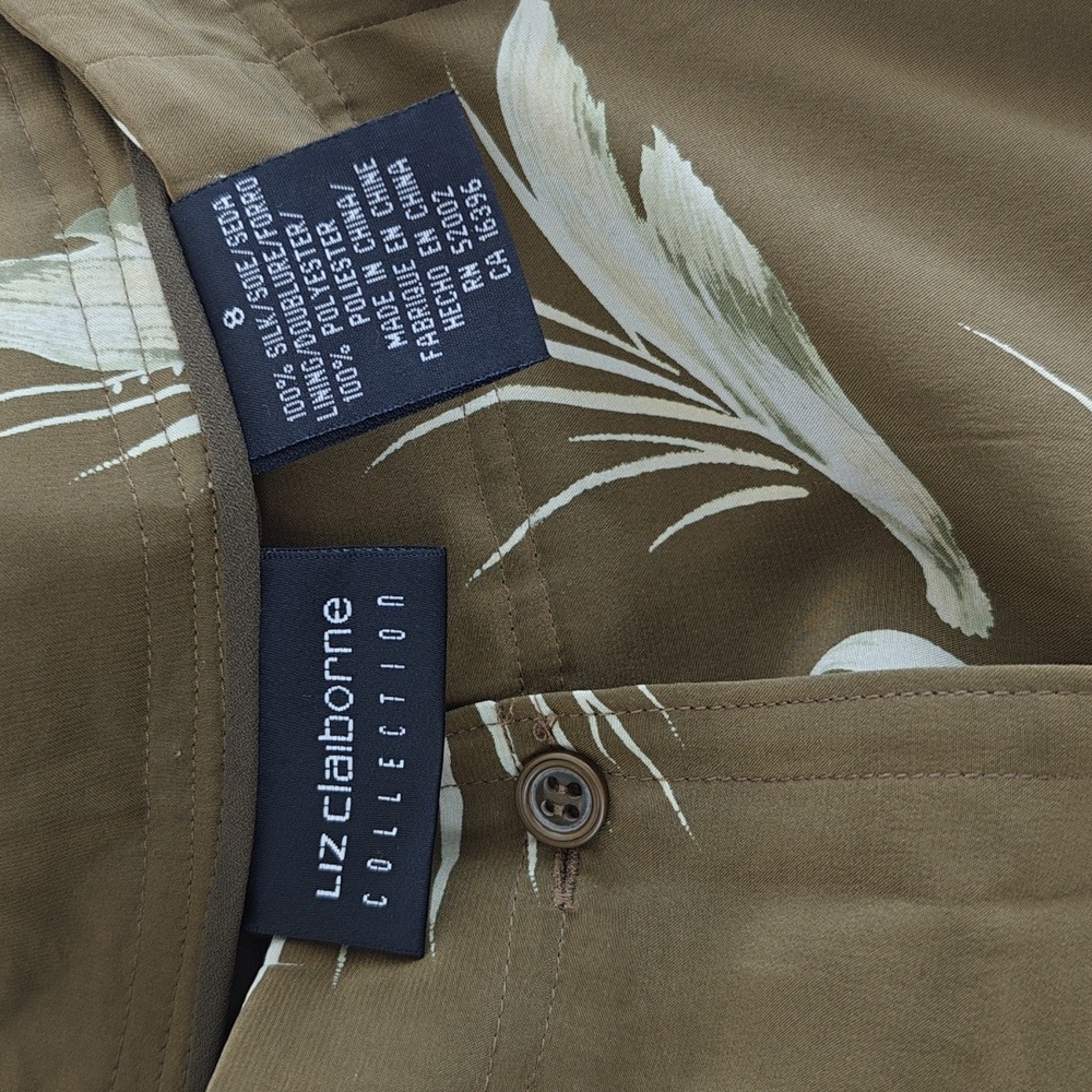 Vintage Liz Claiborne Silk Button Up Maxi Skirt